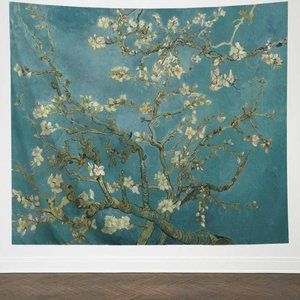 Almond Blossoms Tree Branches Vincent Van Gogh Big Floral Wall Art Tapestry New